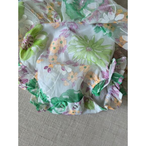 Numi Floral Flocked Pinafore - Picture 4 of 6